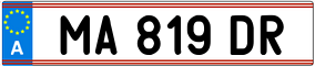 Trailer License Plate